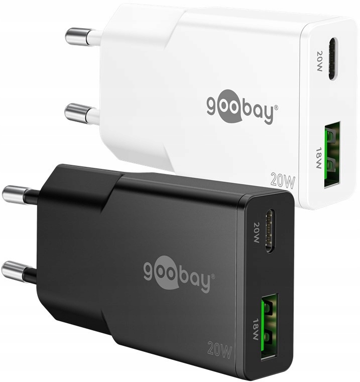 Podwójna szybka ładowarka USB-C™ PD GaN Slim (20 W) – Idealne rozwiązanie dla podróżników
