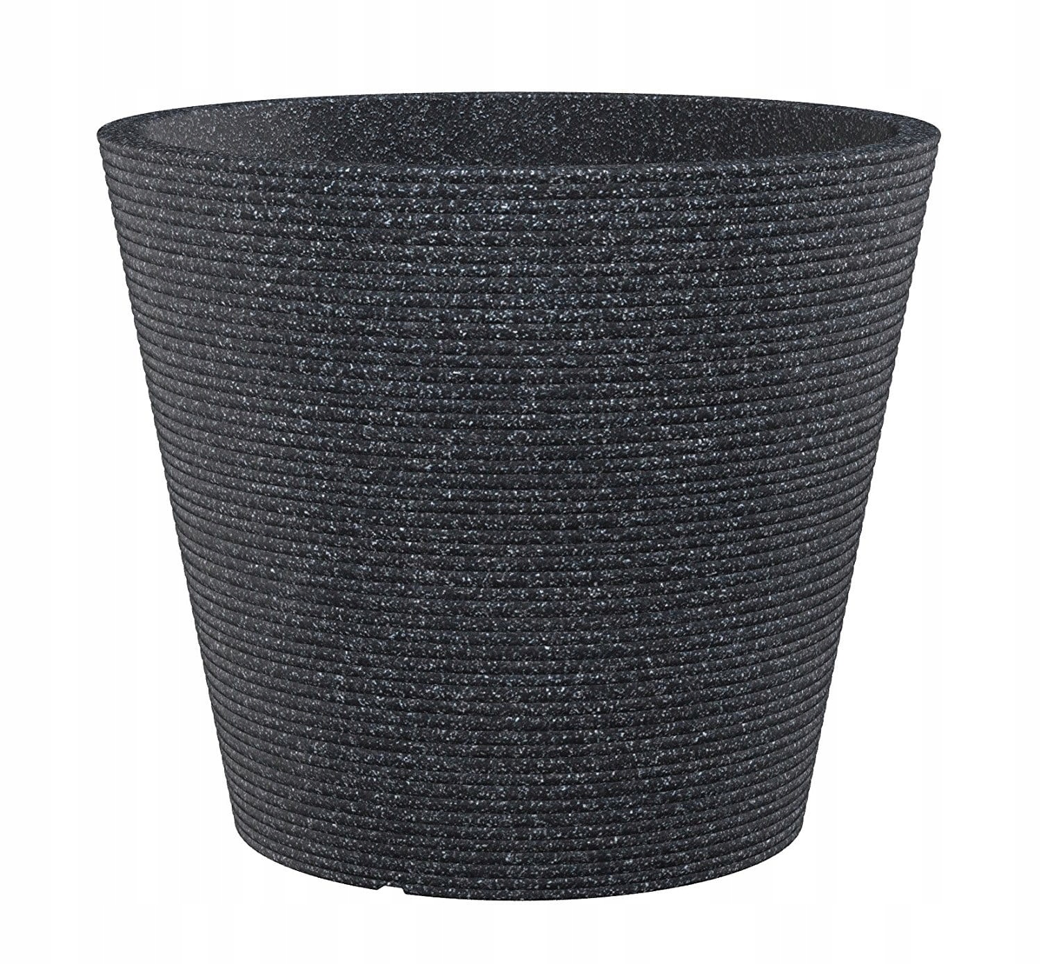 Doniczka FLOWER POT 242/40 CZARNY-GRANIT D40 – Elegancja w Twoim ogrodzie