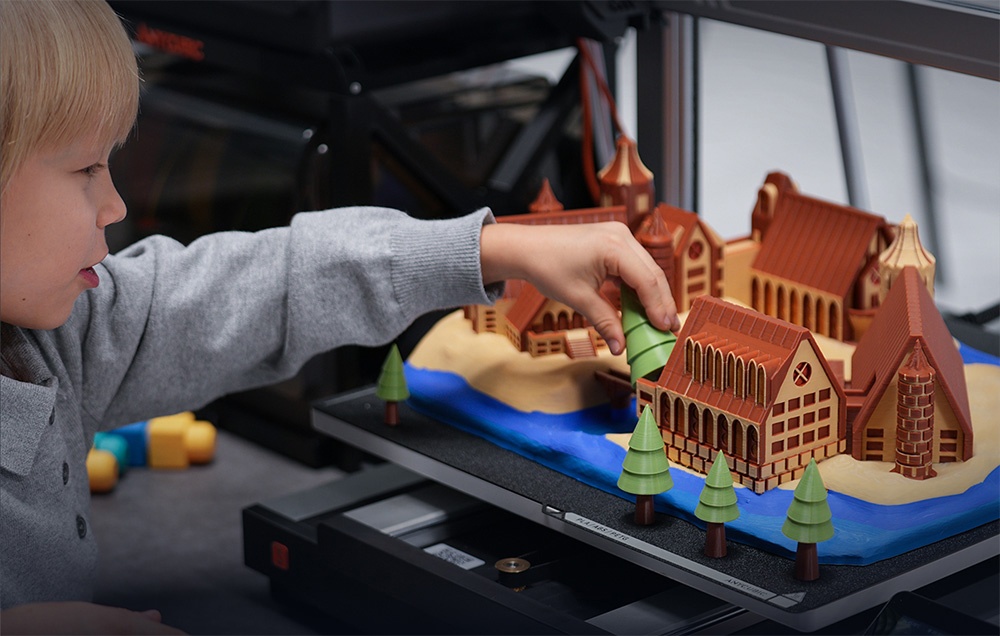 Drukarka 3D Anycubic Kobra 3 Max – wydajność i precyzja w dużym formacie - Stabilna konstrukcja i płynność ruchu