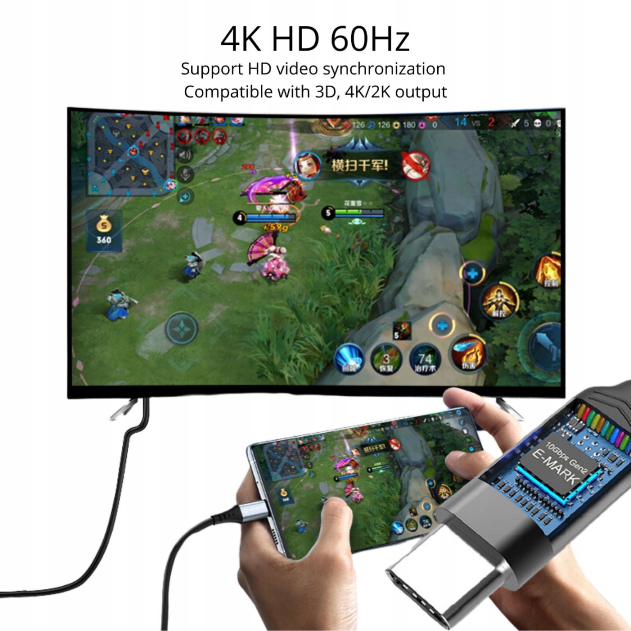 Wideo w jakości 4K 60Hz dla realistycznych wrażeń