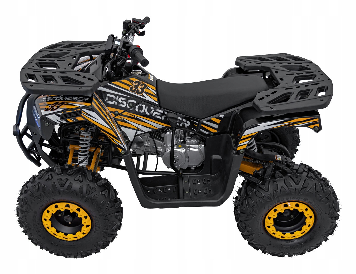 Pojazd Quad Spalinowy 120CC DISCOVERER Pomarańczowy – Idealna zabawa dla małych odkrywców