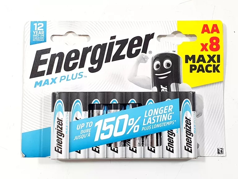 Bateria alkaliczna Energizer MAX Plus AA / LR6 - 8 sztuk dla Twoich urządzeń