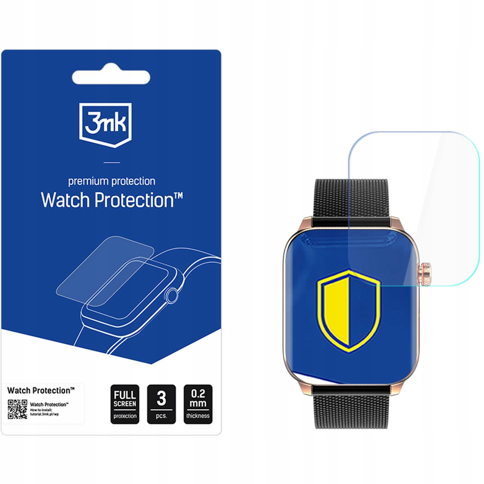 MAXCOM Oxygen 2 FW64 - Ochrona ekranu z folią 3mk Watch Protection ARC