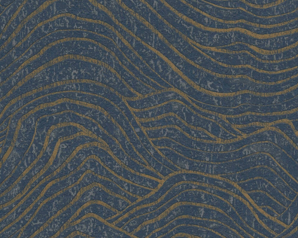 Tapeta WALLPAPER 395074 BLUE WAVE – Elegancja i nowoczesność w Twoim wnętrzu