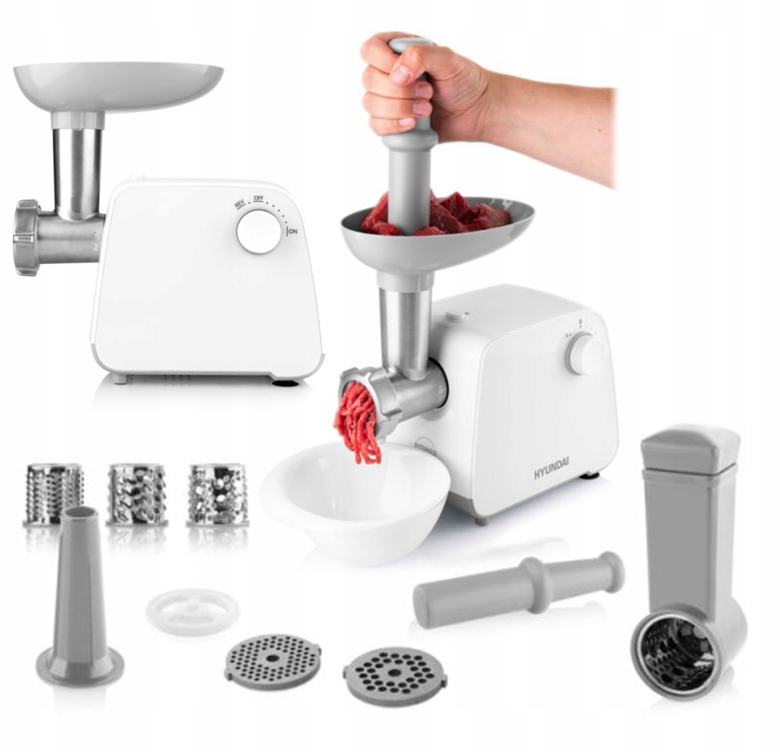 Dodatkowe akcesoria – szatkownica i nadziewarka do kiełbas