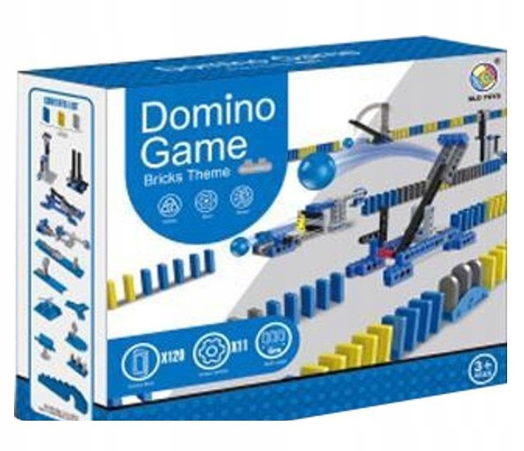 Gra domino tor przeszkód z kulką – Kolorowa zabawa dla dzieci