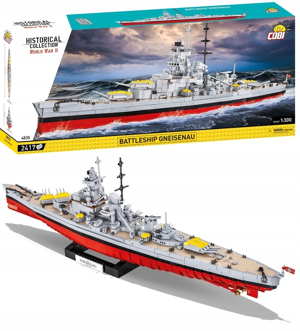 Okręt wojenny Gneisenau (4835) – Kolekcjonerski model II wojny światowej