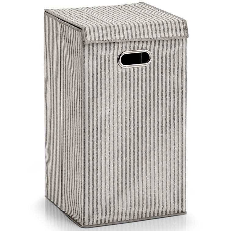 Zeller Składana torba na pranie, ubrania STRIPES – Praktyczny kosz na pranie o pojemności 60 l