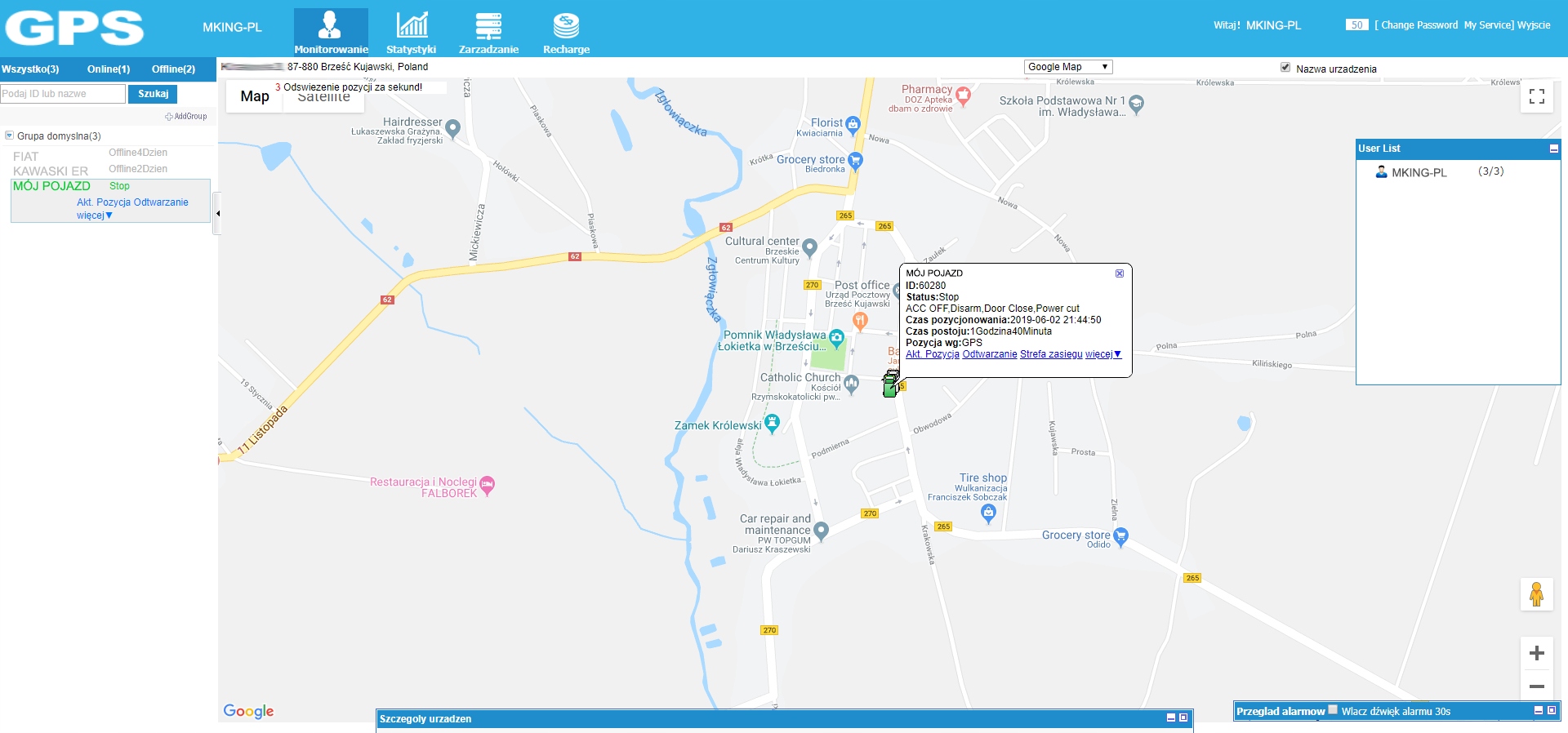 Lokalizator GPS MKING MK67 – Bezpieczne śledzenie pojazdów