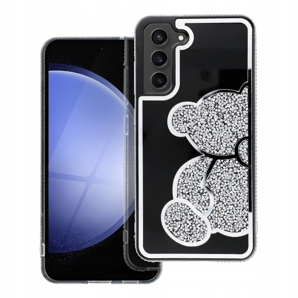 Futerał TEDDY BEAR do SAMSUNG S25 srebrny – Stylowa ochrona dla Twojego telefonu