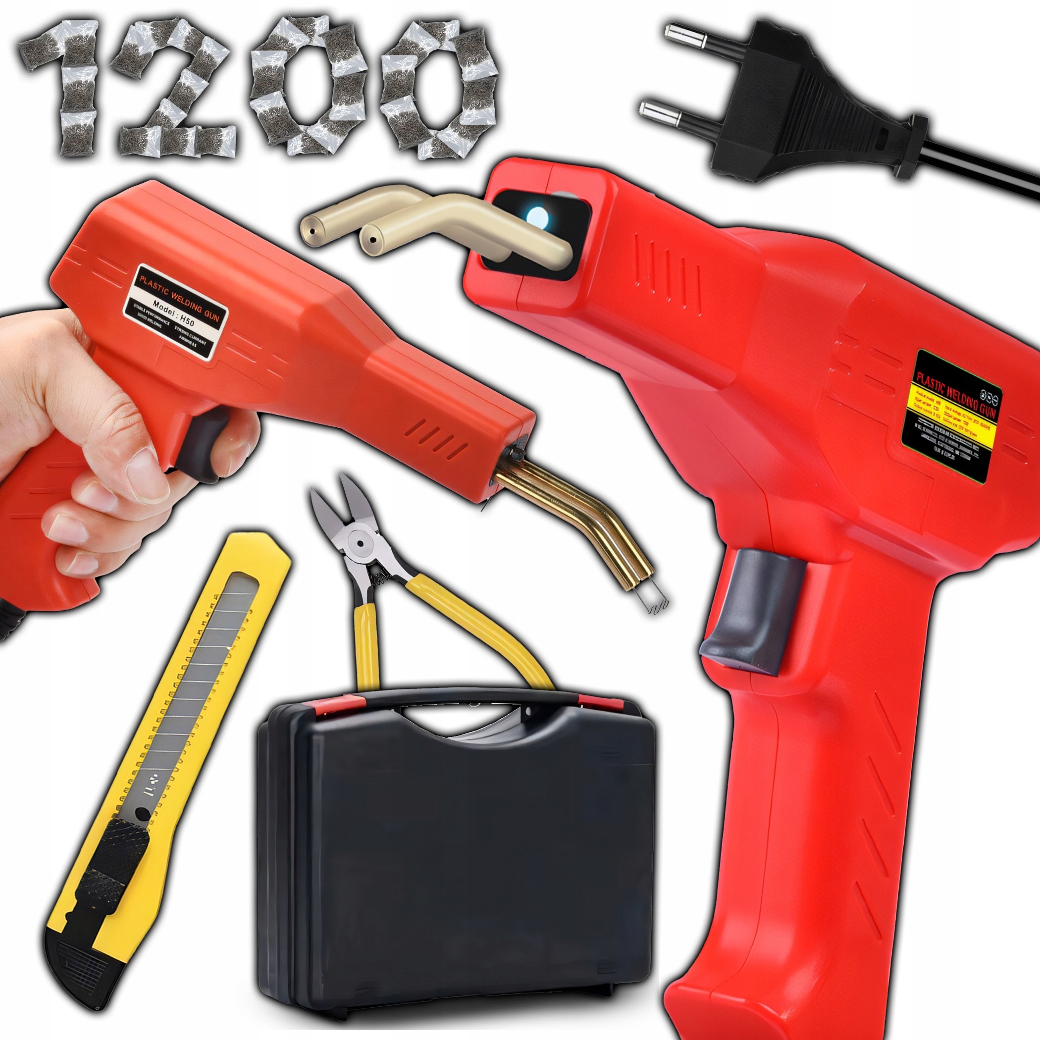 Akcesoria w zestawie – 1200 zszywek i obcinaczki