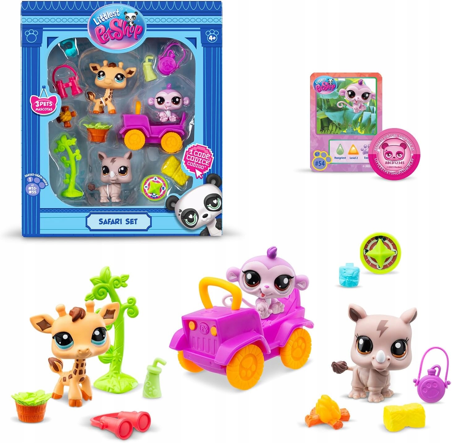 Figurka Littlest Pet Shop - SAFARI PLAY PK (00524) – Przygotuj się na safari z urokliwymi zwierzakami!