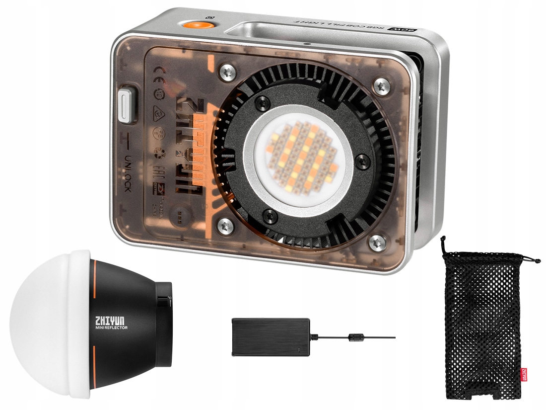 Lampa studyjna Zhiyun Molus X60 RGB – Profesjonalne oświetlenie w kompaktowej formie