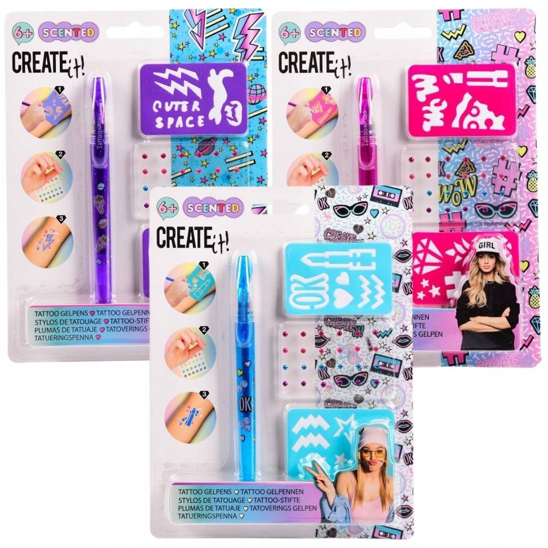 Pisak do robienia tatuażu CREATE IT! EDUKAMP – Kreatywna zabawa dla dzieci