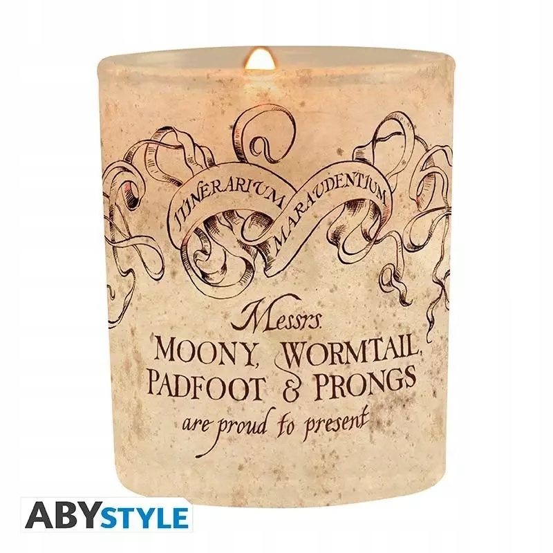 Magiczna świeca z motywem Mapy Huncwotów