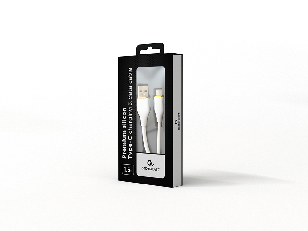 Gembird GMB Audio CC-USB2S-AMCM-1.5M-W – Wysokiej jakości kabel USB do ładowania i przesyłania danych