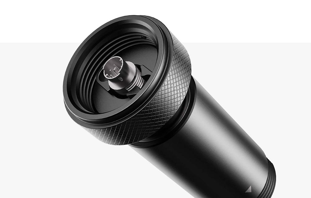 Czarny moduł osi Z zaprezentowany na białym tle.