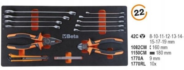 ZESTAW NARZĘDZI EASY 159 w SKRZYNCE 2200E/21 BETA Kod producenta 2200E/21