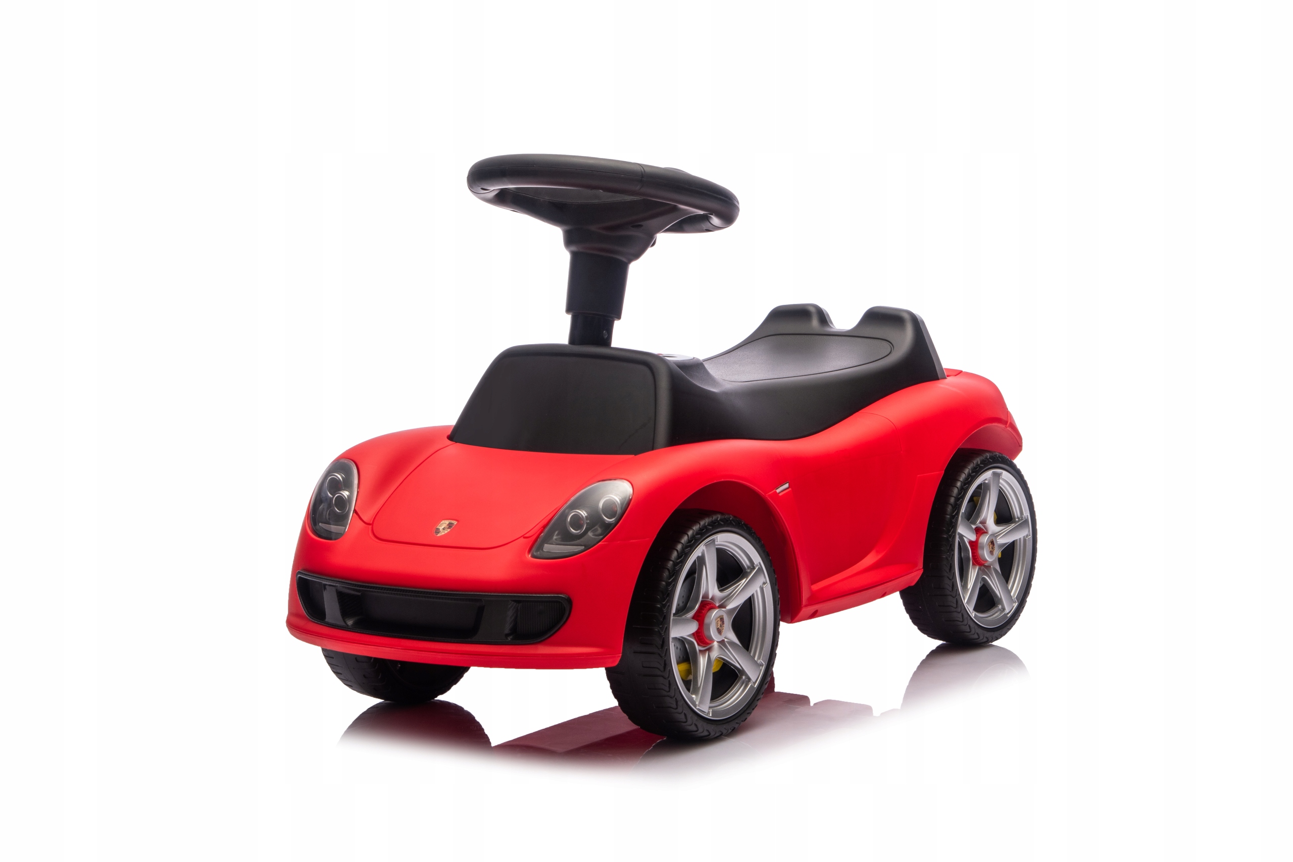 Jeździk Pchacz dla Dzieci Porsche Czerwony – Muzyczna Zabawa i Styl