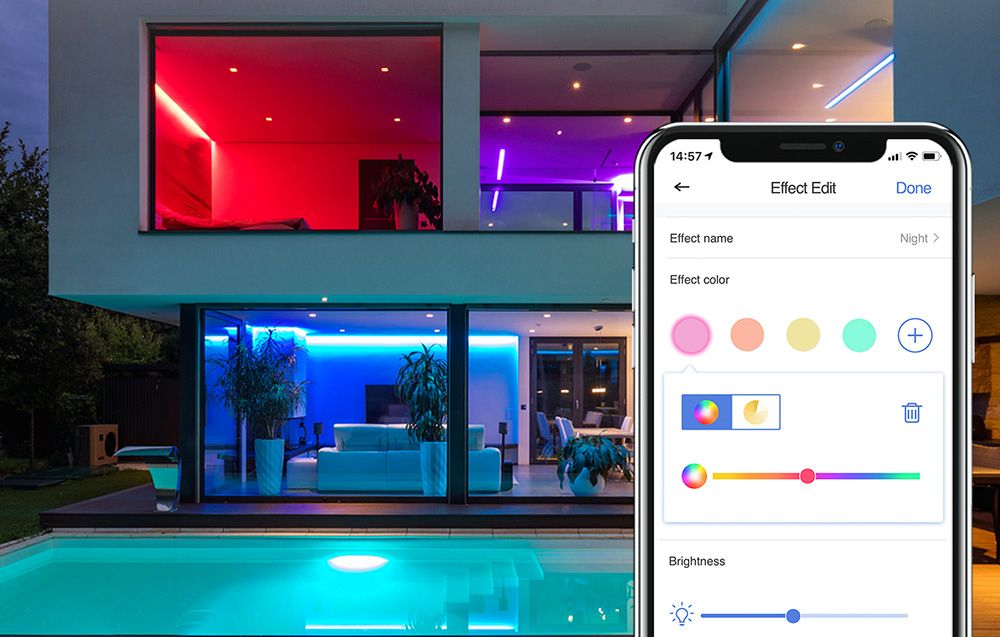 Inteligentna taśma LED Meross MSL320 RGBWW Wi-Fi 5 metrów (Homekit)