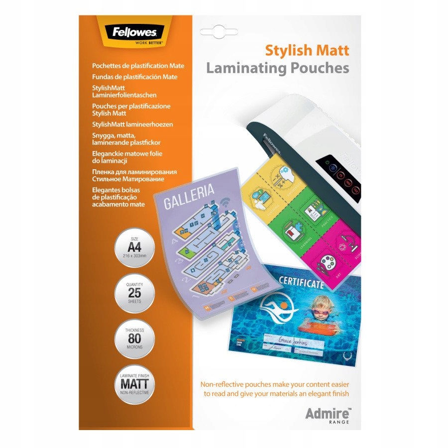 Folie do laminacji Fellowes A4 – Ochrona dokumentów w stylowym wydaniu