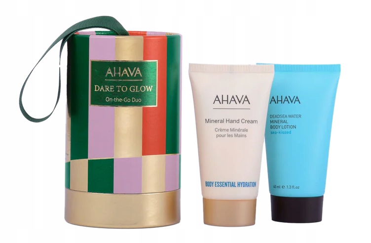 Zestaw Ahava: Mineralny Krem do Rąk i Nawilżające Mleczko do Ciała 40 ml – Idealny Prezent dla Kobiet