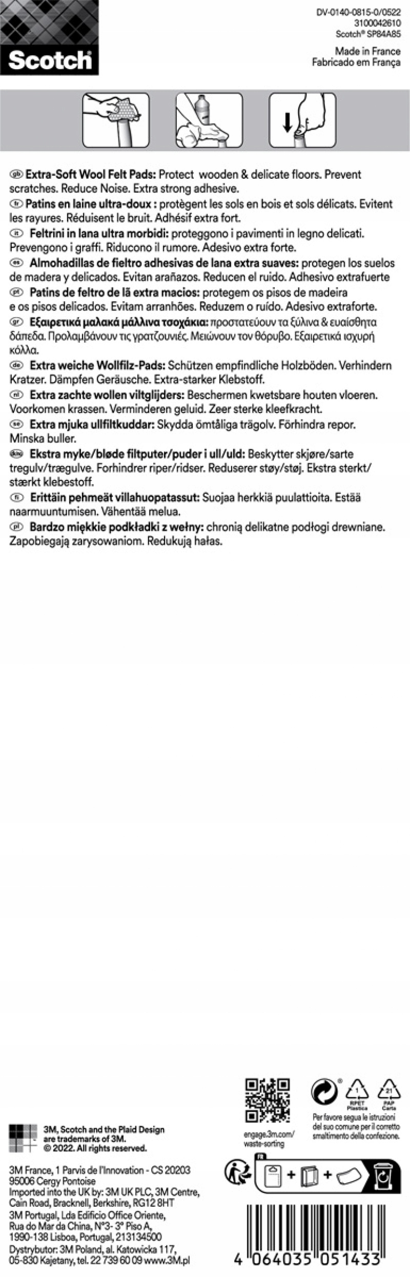 Wytrzymałość i trwałość dzięki podwójnym warstwom filcu