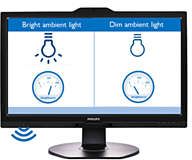 Technologia LightSensor zapewnia idealnÄ… jasnoÅ›Ä‡ przy minimalnym zuÅ¼yciu energii