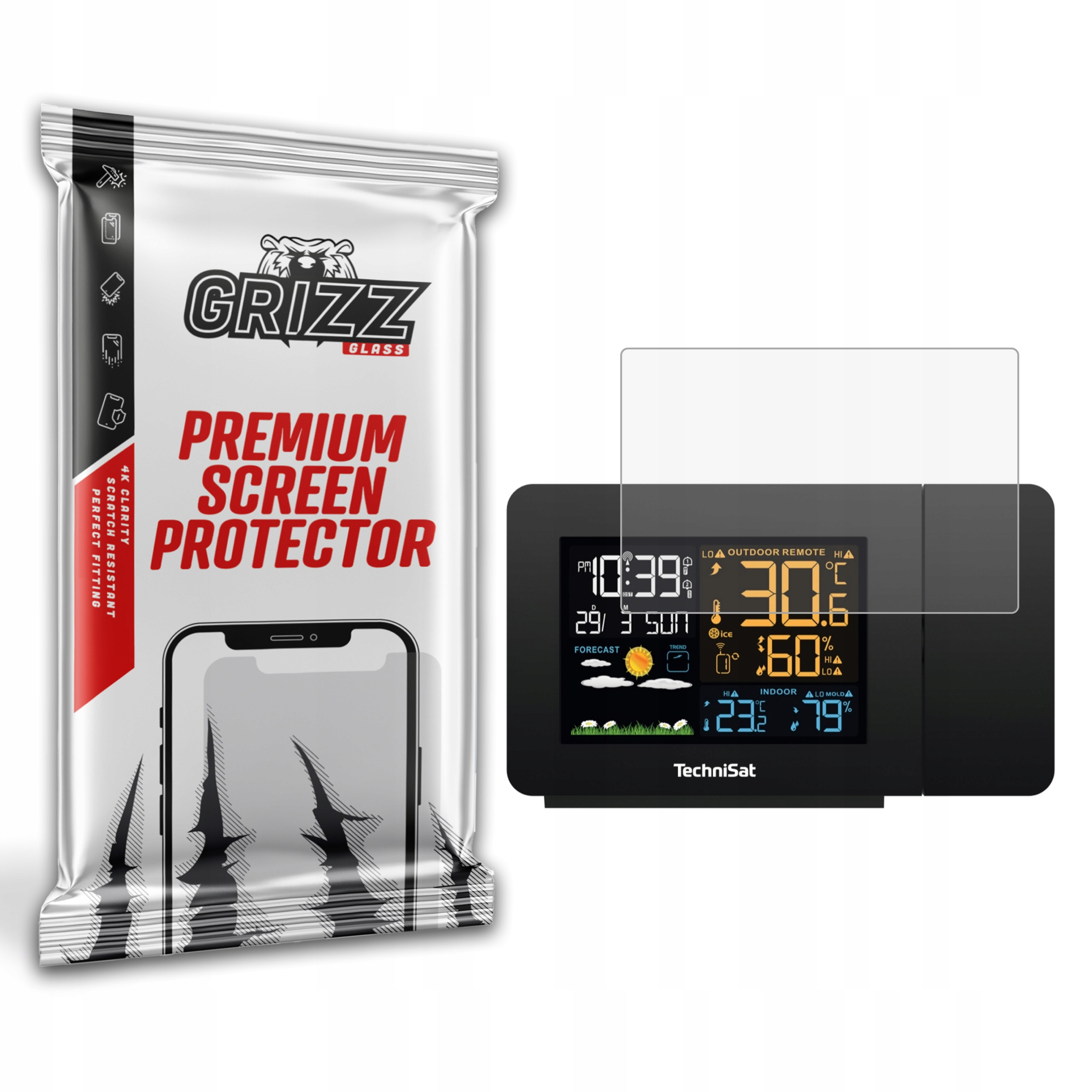 GrizzGlass Folia matowa GrizzGlass PaperScreen do stacji pogodowej TECHNISAT iMeteo P1 – Ochrona Twojego urządzenia
