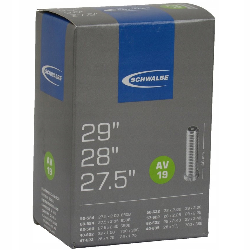Dętka rowerowa 29x2,40/27,5x2,0 AV19 40mm Schwalbe – Idealna do Twojego roweru