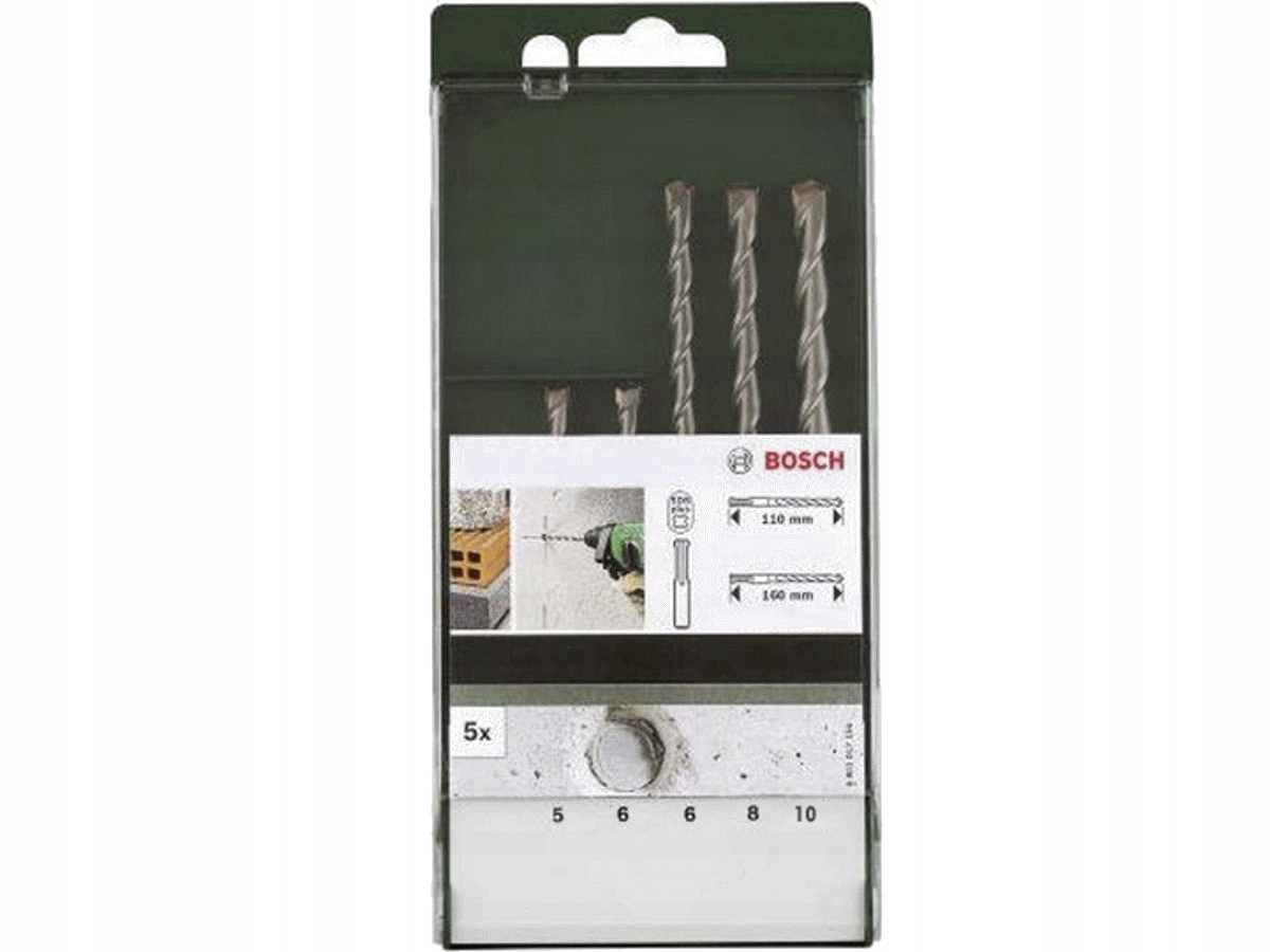 Zestaw Wierteł SDS 5,6,6,8,10 – Doskonałe narzędzie do wiercenia w betonie