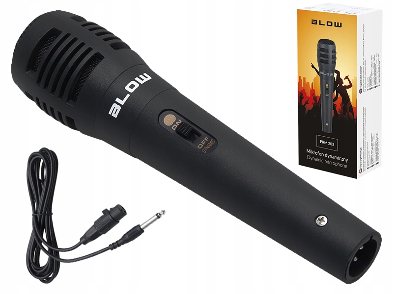 Mikrofon dynamiczny PRM 203 BLOW – Idealny do karaoke
