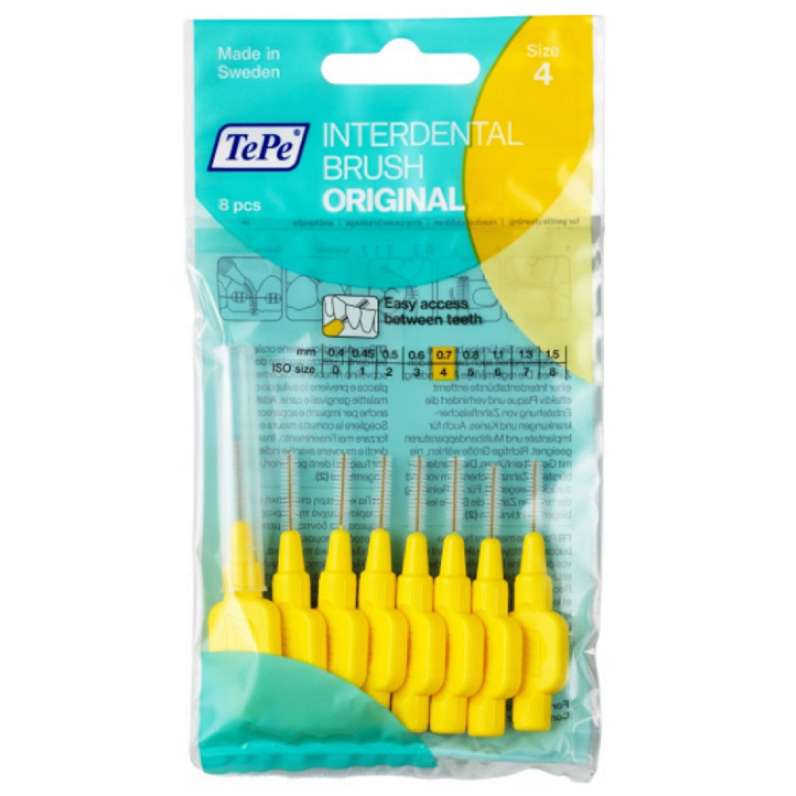 TePe ORIGINAL SZCZOTECZKI MIĘDZYZĘBOWE 0,7mm – Skuteczna higiena jamy ustnej