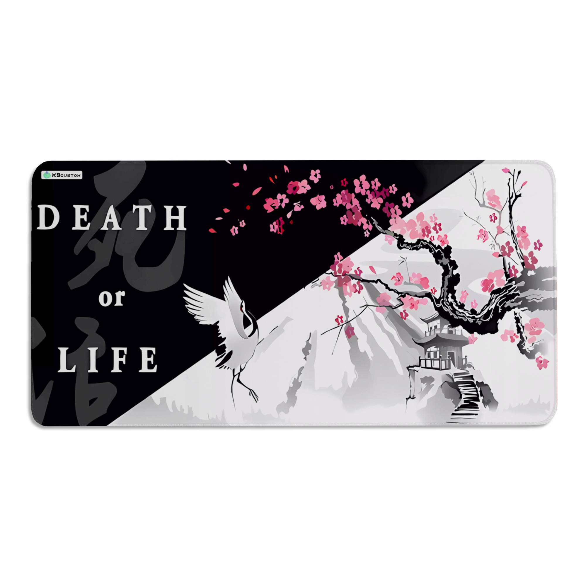 DUŻA PODKŁADKA MATA POD MYSZKĘ MYSZ 100x50 XXXL KBcustom Biurko Flower 76 – Komfort i styl w jednym