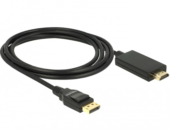 Kabel DisplayPort - HDMI 2m czarny – Idealne połączenie dla Twojego komputera