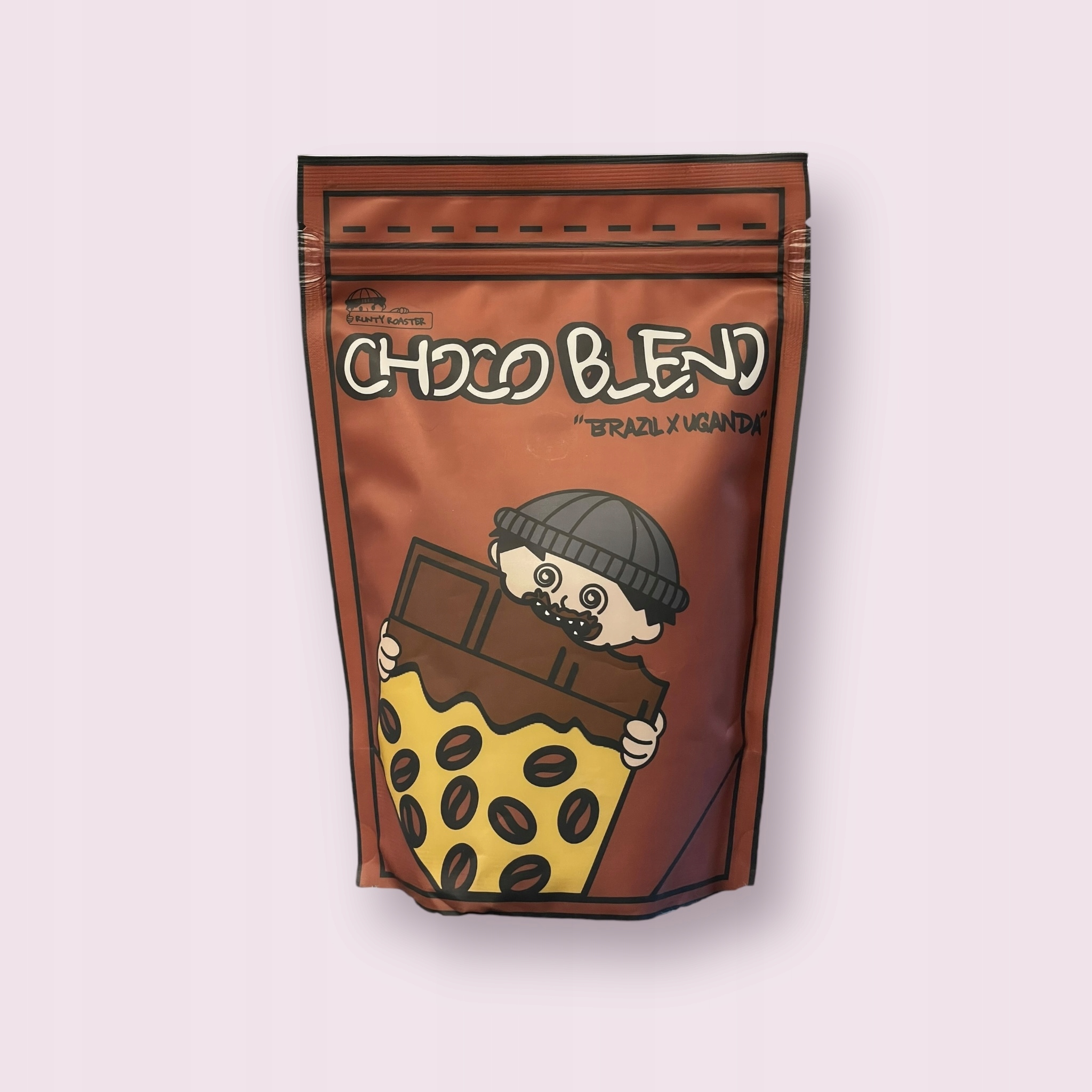 Mieszanka kawy ziarnistej z Brazylii i Ugandy