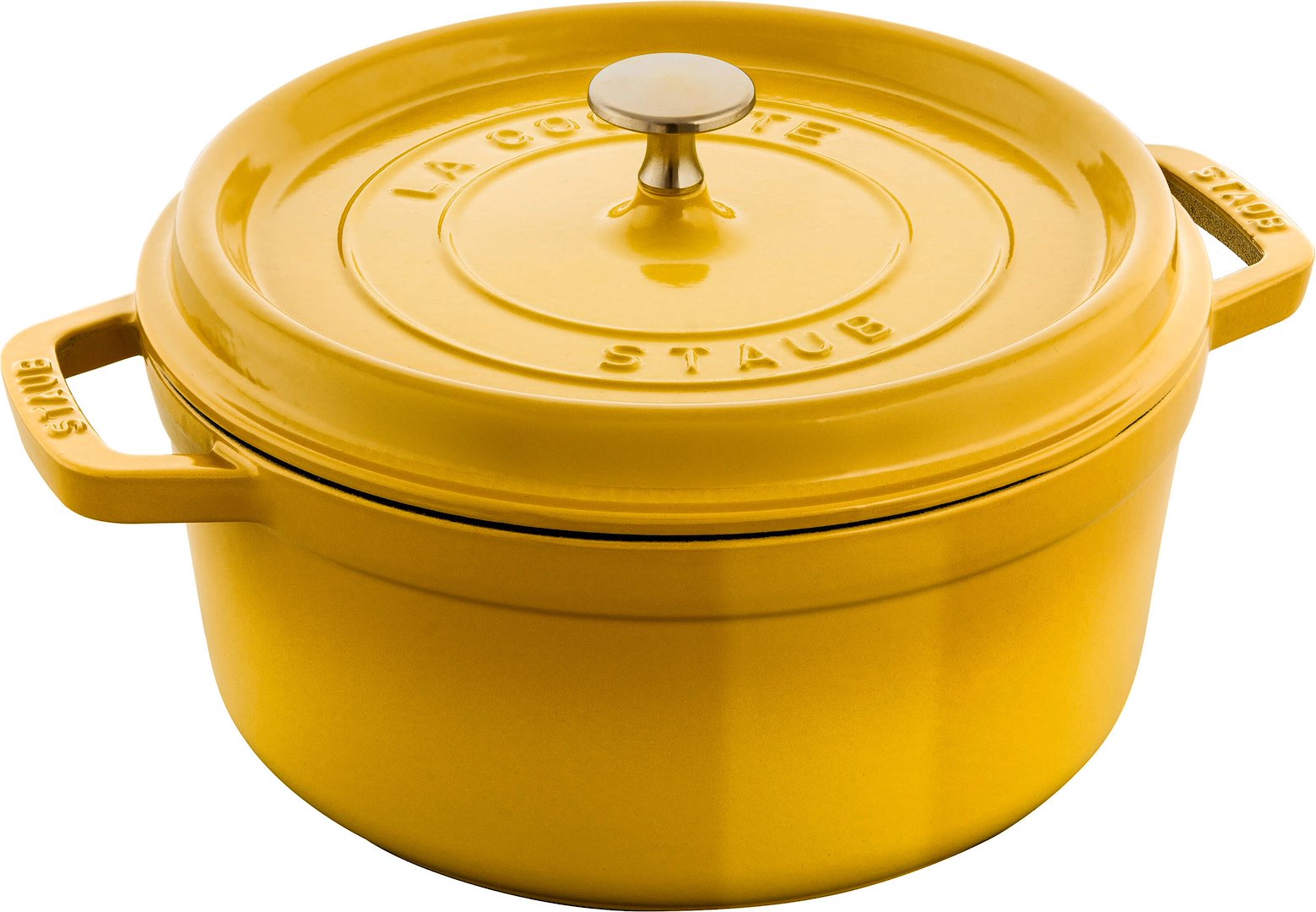 STAUB LA COCOTTE Garnek żeliwny okrągły 6.7 ltr cytrynowy
