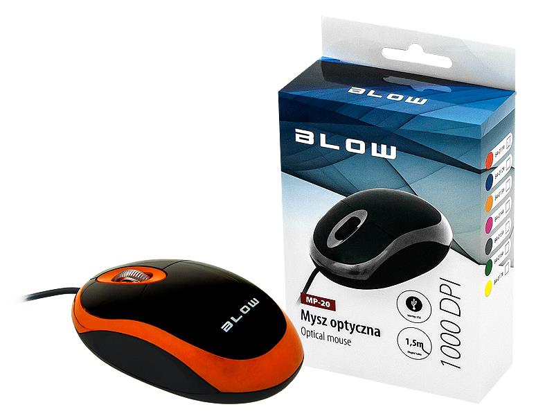 Mysz optyczna Blow MP-20 – Idealny wybór dla użytkowników notebooków