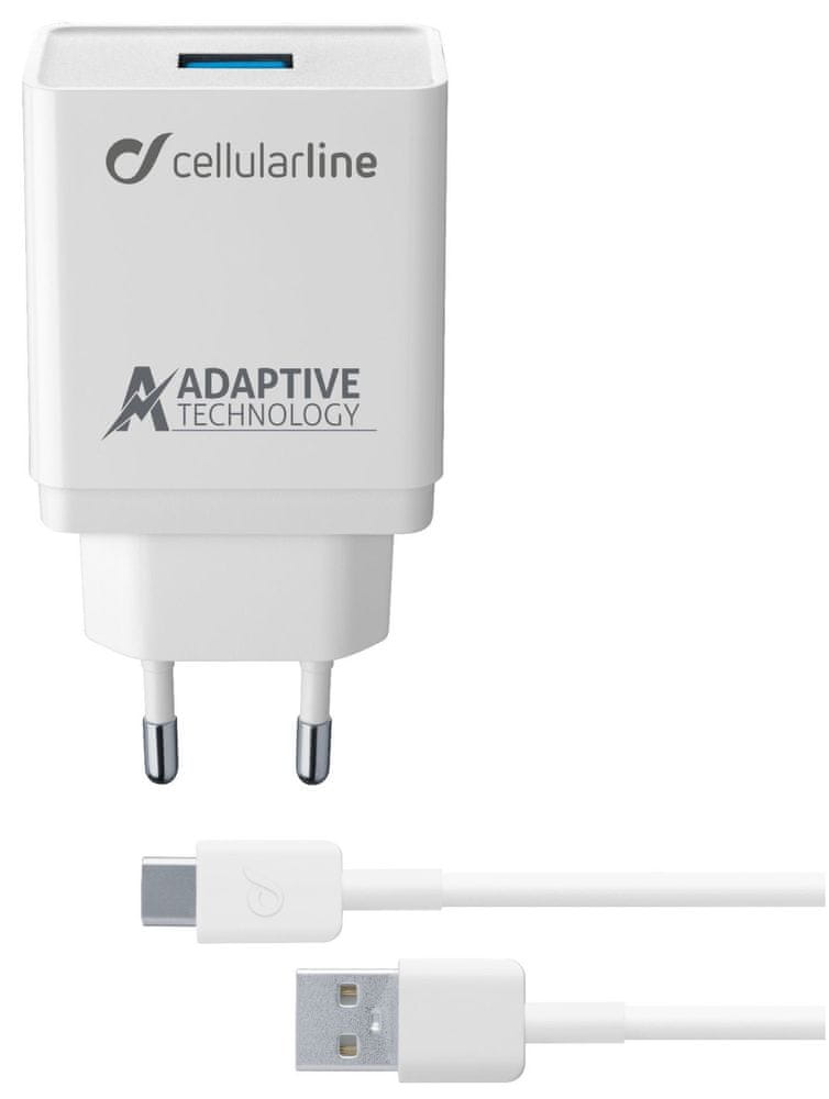 Cellularline Adaptive Fast Charger Kit 15W – Szybkie ładowanie dla urządzeń Samsung