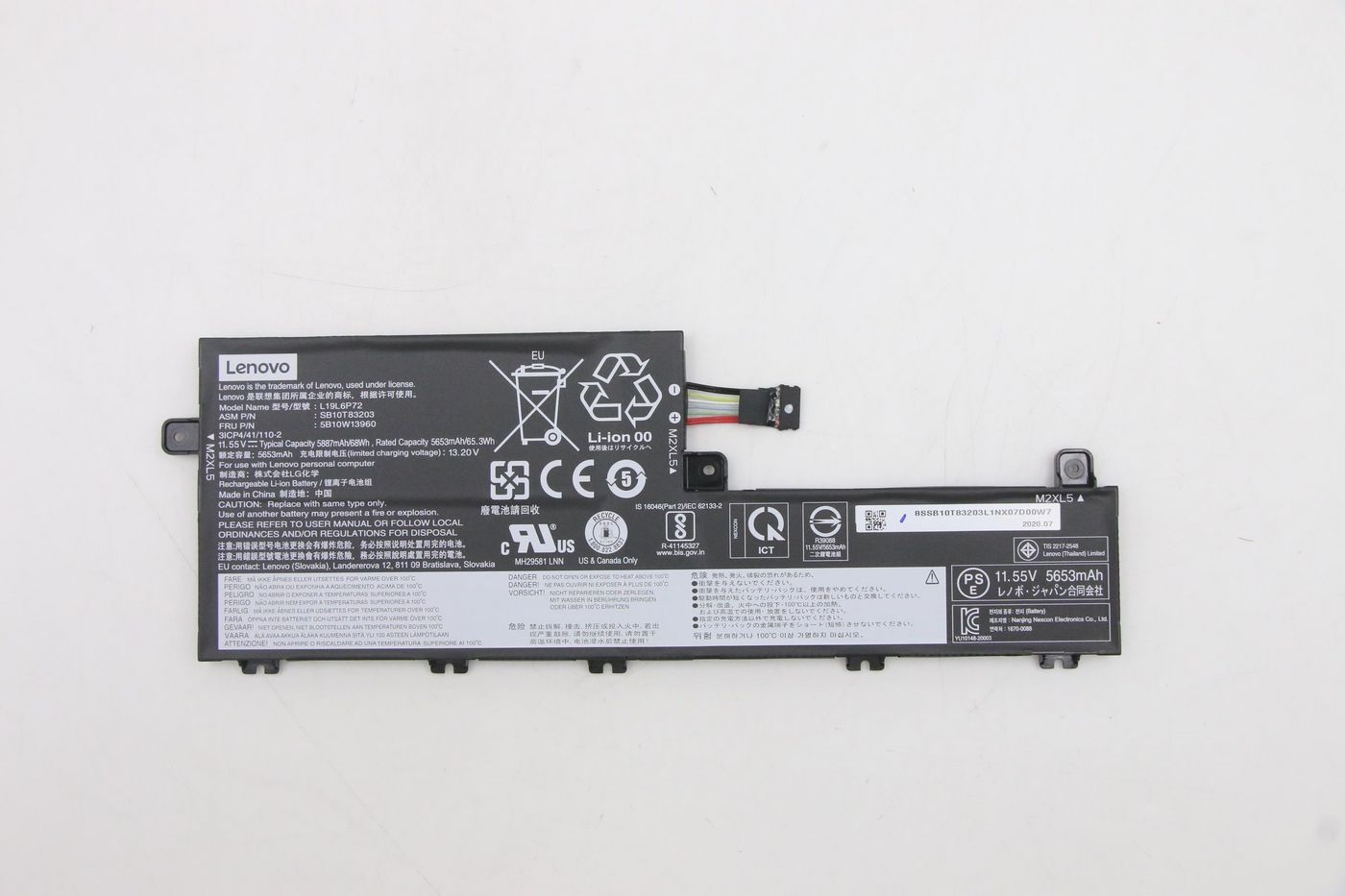 Oryginalna bateria litowo-jonowa do laptopów IBM i Lenovo