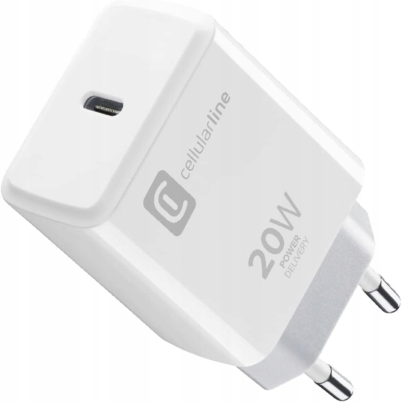 Ładowarka Sourcing Charger CELLULARLINE USB-C 20W – Szybkie ładowanie dla Twojego urządzenia