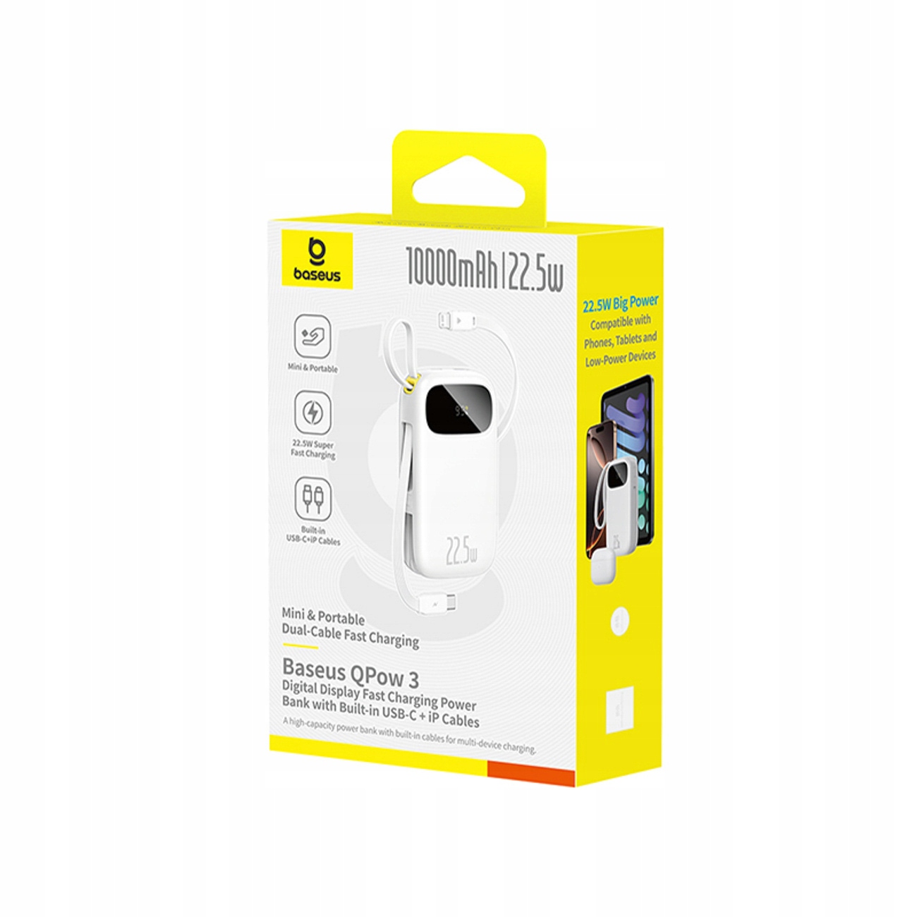 Integruoti USB-C ir Lightning kabeliai – patogumas viename