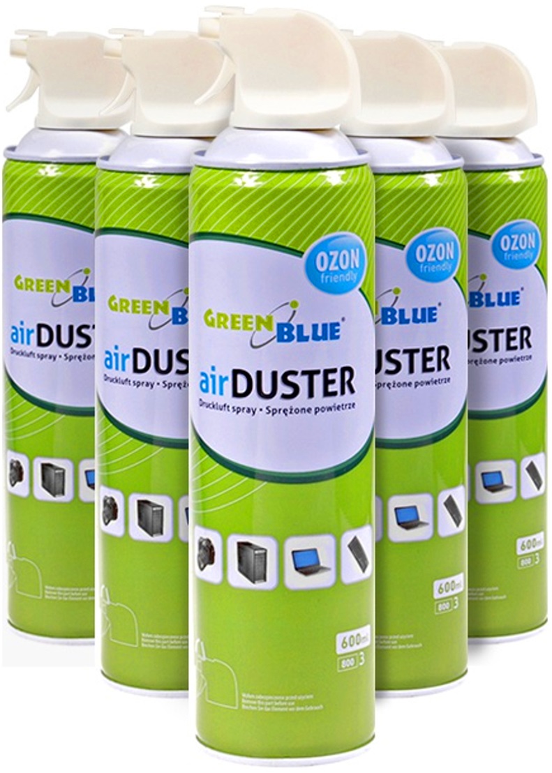 6 sztuk - Sprężone powietrze 600ml Green atomizer – Idealne do czyszczenia