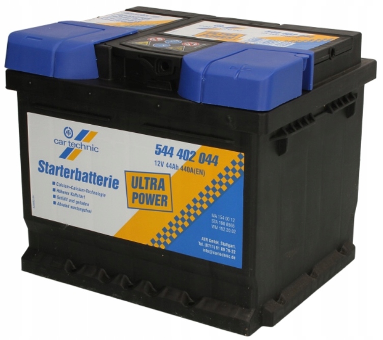 Akumulator CARTECHNIC 12V 44Ah 440A ULTRA POWER P+ – Niezawodny wybór dla Twojego pojazdu