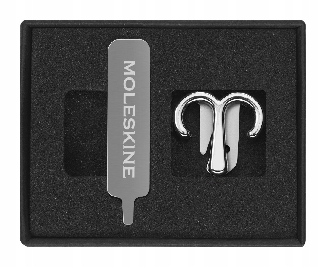 Przypinka Moleskine Baran Srebrna – Elegancki dodatek do notatnika