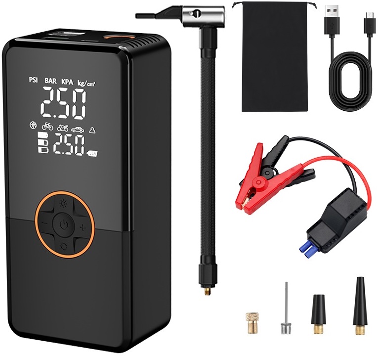 PMPBTPM Power Bank 8000mAh – Niezawodny jump starter z kompresorem