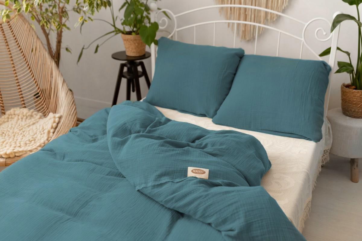 Pościel bawełniana MUŚLINOWA 220x200 – Komfort i styl w Twojej sypialni