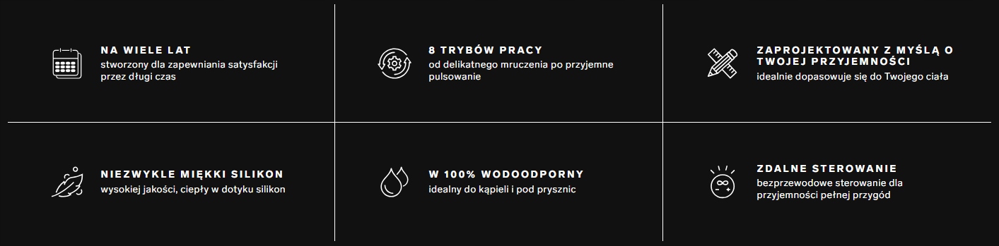 Osiem intensywnych trybów pracy