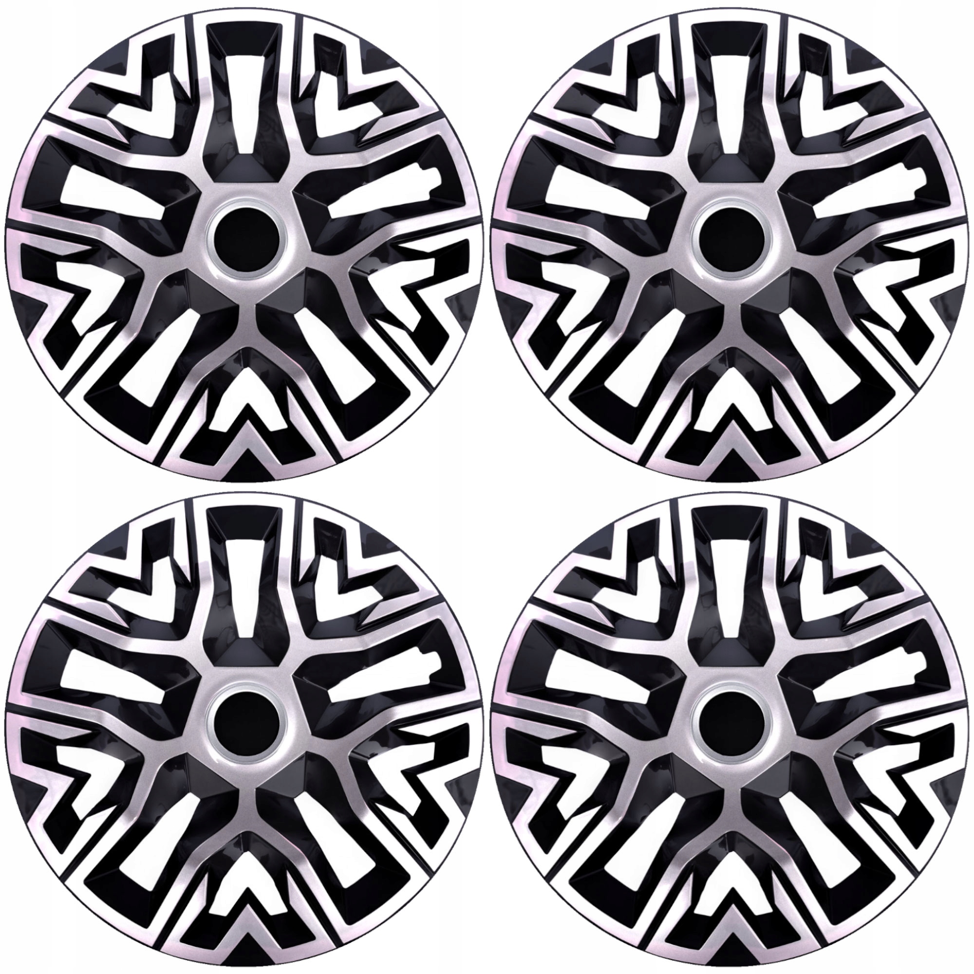 Zestaw zawiera 4 identyczne kołpaki