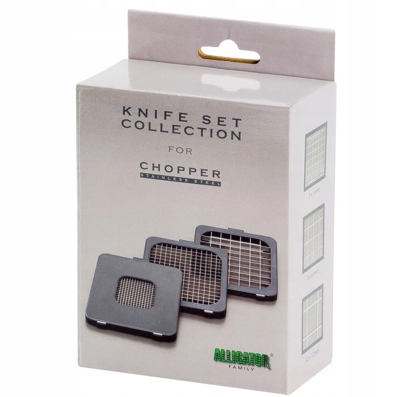 Alligator Zestaw 3 noży do alligatora stalowego – Precyzyjne narzędzie do krojenia